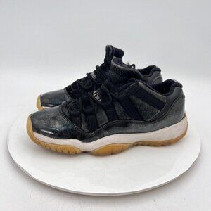 Nike Air Jordan 11 XI Low Barons Youth Size 5Y Women  6.5 528896-010 Black Shoes